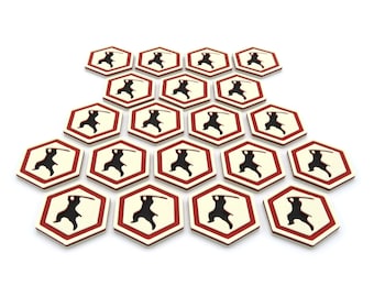 Rising Sun Compatible Ronin Tokens - Set of 20 Pieces