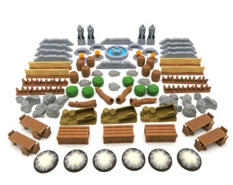 Journeys in Middle Earth Compatible Scenery Pack - 77-Piece Terrain Upgrade Set