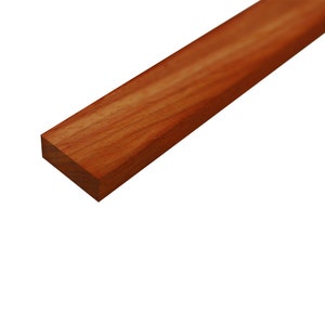 Padauk Lumber Board - 3/4&quot; x 6&quot; (2 Pcs) (3/4&quot; x 6&quot; x 12&quot;). Cabinet making.  Perfectly Kiln Dried | Supplied by Exotic Wood Zone
