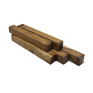Pen Blanks 3/4&quot;x3/4&quot;x6&quot; Genuine Teak | Exotic Wood Blanks for Pen Turning, Lathe Projects, DIY Woodworking