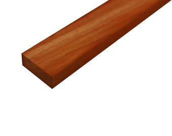 Exotic Wood Zone Pack of 4, Padauk 3/4&quot; x 2&quot; Lumber Boards | Cutting Board Blocks | Cabinet Making | Flooring | Wood Craft | Wooden Roofing