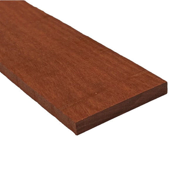 Bloodwood Thin Stock Lumber -1/4" x 1 1/2" | Exotic Thin Wood Board| Thin wood board| Thin dimensional lumber| DIY crafting | Thin stock