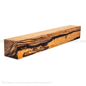Premium Black & White Ebony Turning Blank -(1.5&quot; x 1.5&quot;) Pick Your Size