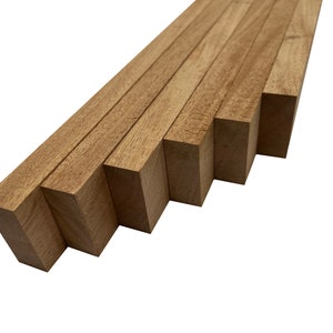 Exotic Wood Zones Best Selling Combo Pack Of 6 Cutting Board Blocks 3/4 x 2 x 16 Mahogany Lumber Board Block Cabinet Making Framing image 3