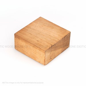 6&quot;x6&quot;x2&quot;-Cherry Wood Bowl Blank - Kiln Dried Turning Lumber Square Wood Block for Creative Projects