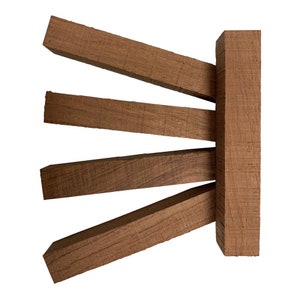 Pack of 10, Bubinga Exotic Wood Pen Blank -3/4&quot; x 3/4&quot; x 5&quot;|