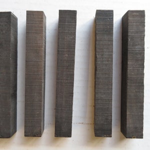 Gaboon Ebony Pen Blanks: Exotic Wood Turning, DIY Woodworking (5-Pack 3/4&quot;x3/4&quot;x6&quot;)