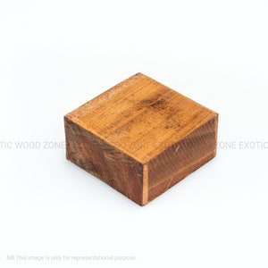 5&quot;x 5&quot;x 2&quot; African Mahogany/Khaya Exotic Wood Bowl Blank - Kiln Dried Turning Lumber Square Wood Block