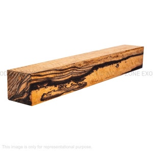 Black & White Ebony Wood Turning Blank