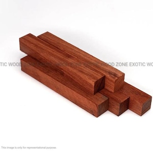 Pack of 5, Padauk Exotic Wood Pen Blanks For Turning 3/4&quot; x 3/4&quot; x 6&quot; | Wood Pen Blanks | Wood Turning | Wooden Pen Blanks