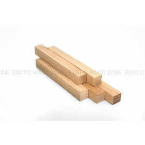 White Oak Pen Blank 3/4&quot;x3/4&quot;x5&quot; – Exotic Hardwood Turning Blank for Pen Making, Lathe Projects & DIY Woodworking Supply