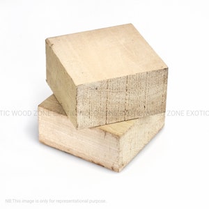 Paquete de 2 cuencos de madera de tilo en blanco (6" x 6" x 2")