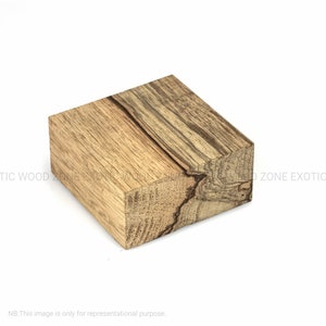 Bloque de madera cuadrada para cuenco de madera de limba negra de 4" x 4" x 2" - Madera torneada secada al horno para proyectos de bricolaje únicos