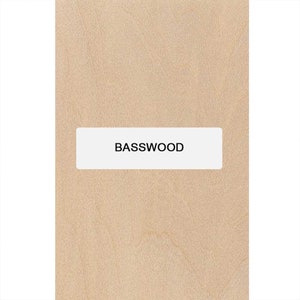 5&quot;x 1-1/2&quot; x 1&quot;-Basswood Knife Blanks / Knife Scales
