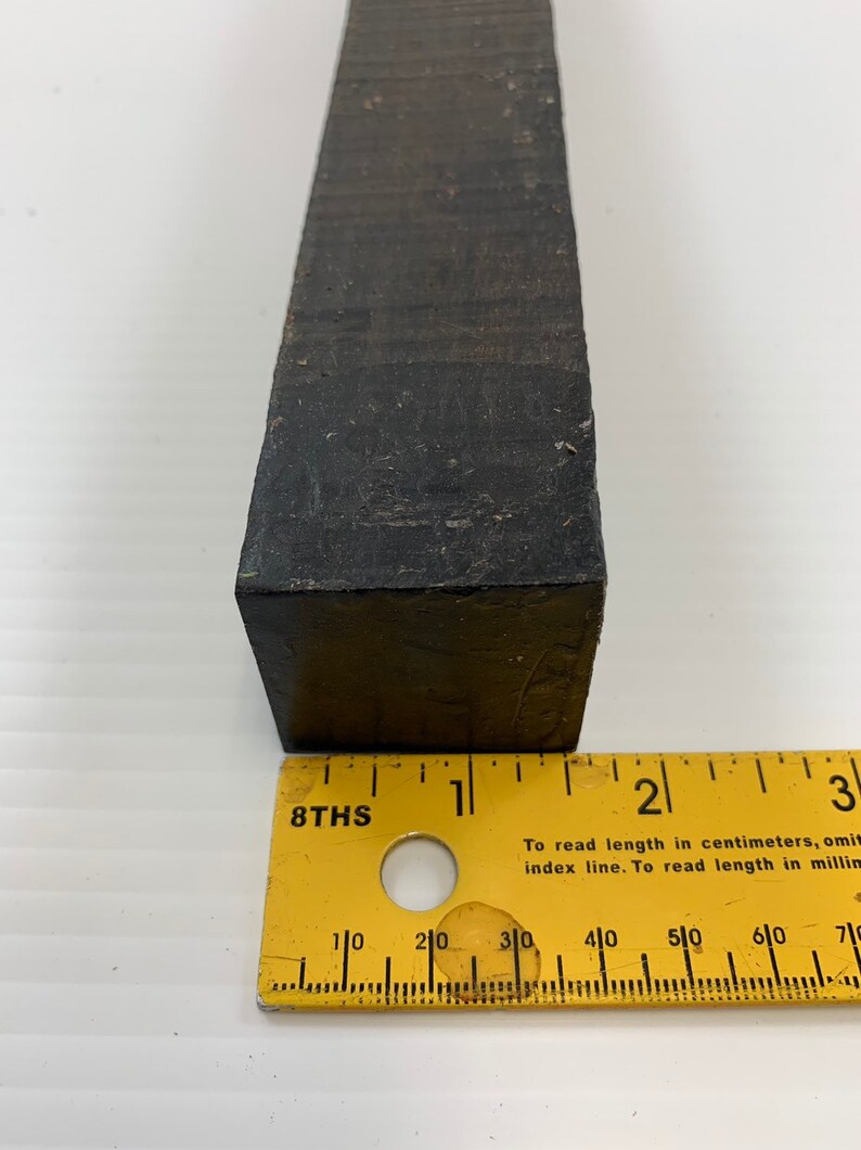 Gaboon Ebony Turning blanks 1.5 x 1.5 x 30 one piece Free Shipping