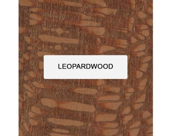 Exotic Wood Zone Pack of 4, Leopardwood 3/4&quot; x 2&quot; Lumber Boards | Wood Craft | Cutting Board Blocks | Cabinet Making | Flooring | Home DIY