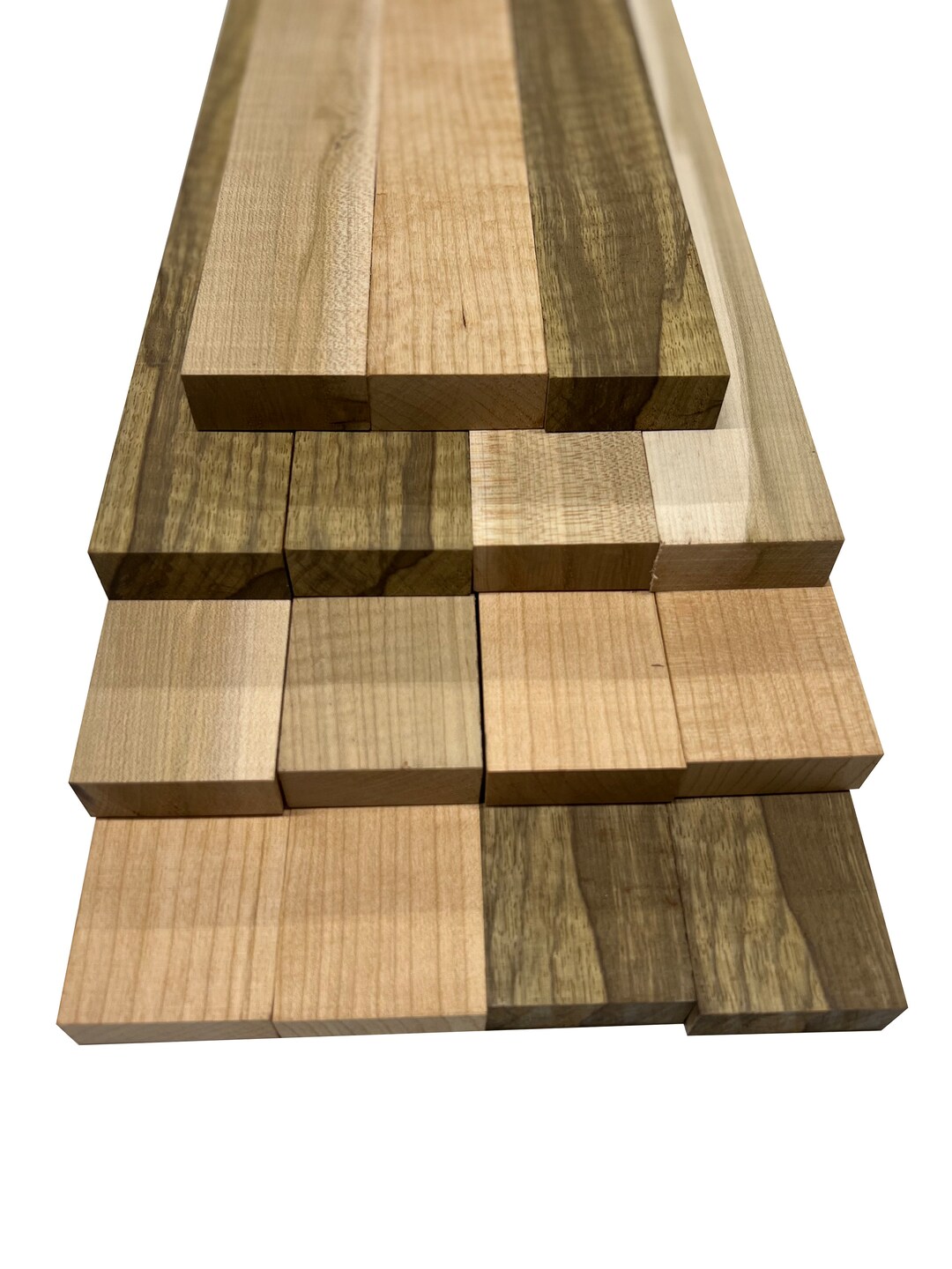 Exotic Wood Zone Variety Pack of 15 Cherry,ambrosia Maple,black Limba