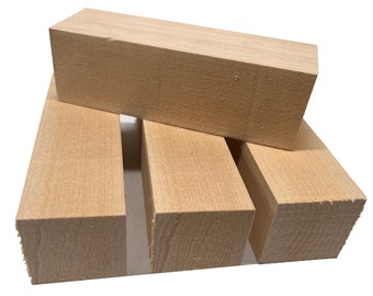 6 bloques de tallado de tilo de 6 x 2 x 2 pulgadas, tilo para tallar  madera, madera artesanal, bloques de madera para tallar madera