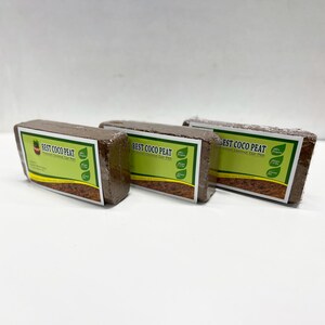 Best Coco Peat - 3 Pack Premium Coconut Coir Pith Bricks | 1.4 Coco Pith Blocks  | 100% Organic | High Expansion | Lowest EC And Ph Balance
