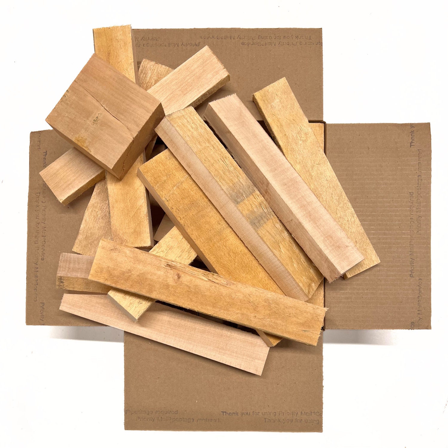 2 x 2 x 12 Basswood Carving Wood Blocks Craft Lumber *KILN DRIED* 6 Pcs