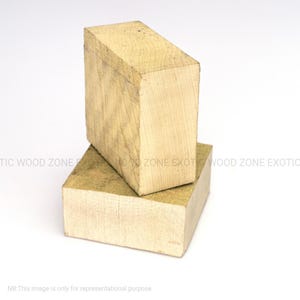 Piezas en bruto para cuencos de madera de arce (2 piezas) (5 cm x 20 cm x 20 cm). Torneado. Secado al horno a la perfección. Suministrado por Exotic Wood Zone.