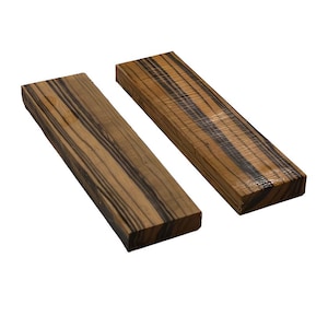 5&quot;x1-1/2&quot;x3/8&quot;-Black and White Ebony book matched wood knife blanks/knife Scales