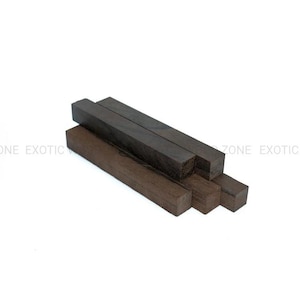 Pack Of 5, Ziricote Wood Pen Blank-(3/4&quot;x 3/4&quot;x 6&quot;)