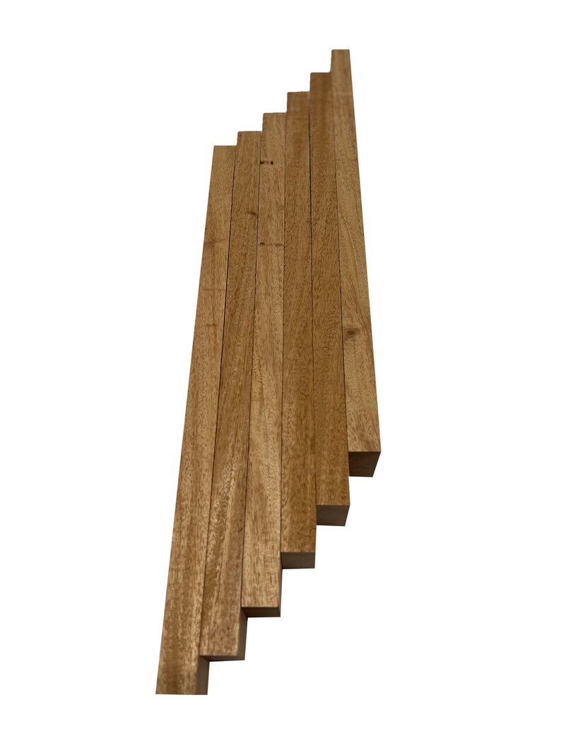 Exotic Wood Zones Best Selling Combo Pack Of 6 Cutting Board Blocks 3/4 x 2 x 16 Mahogany Lumber Board Block Cabinet Making Framing image 2