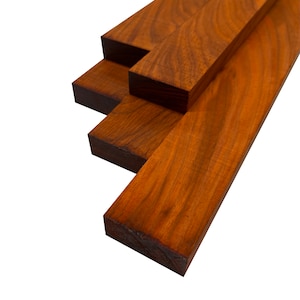 Exotic Wood Zone Pack Of 5 , Padauk Cutting Board Blocks | Best Lumber Board Block (3/4&quot;x2&quot;) | Perfectly Kiln Dried | Kitchen DIY | Framing