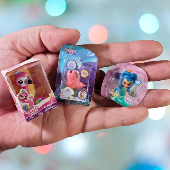 Unicorn Fingerlings Earrings, Mini Brands, Realistic Miniature