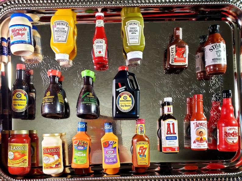 Mini Brands Tiny Food Collectible Magnets | SAUCES SPICES & CONDIMENTS ...