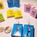 Whimsical Dr. SEUSS Storybook Earrings - Functional Erasers - Seuss Day Kidcore Schoolcore Teacher Student Librarian Aesthetic Whimsicore 