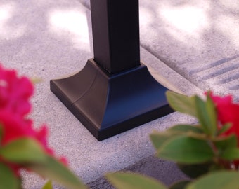 Gonna per copripali da recinzione quadrati da 1-1/2" pollici, base da 3-1/2". Simshoe quadrato