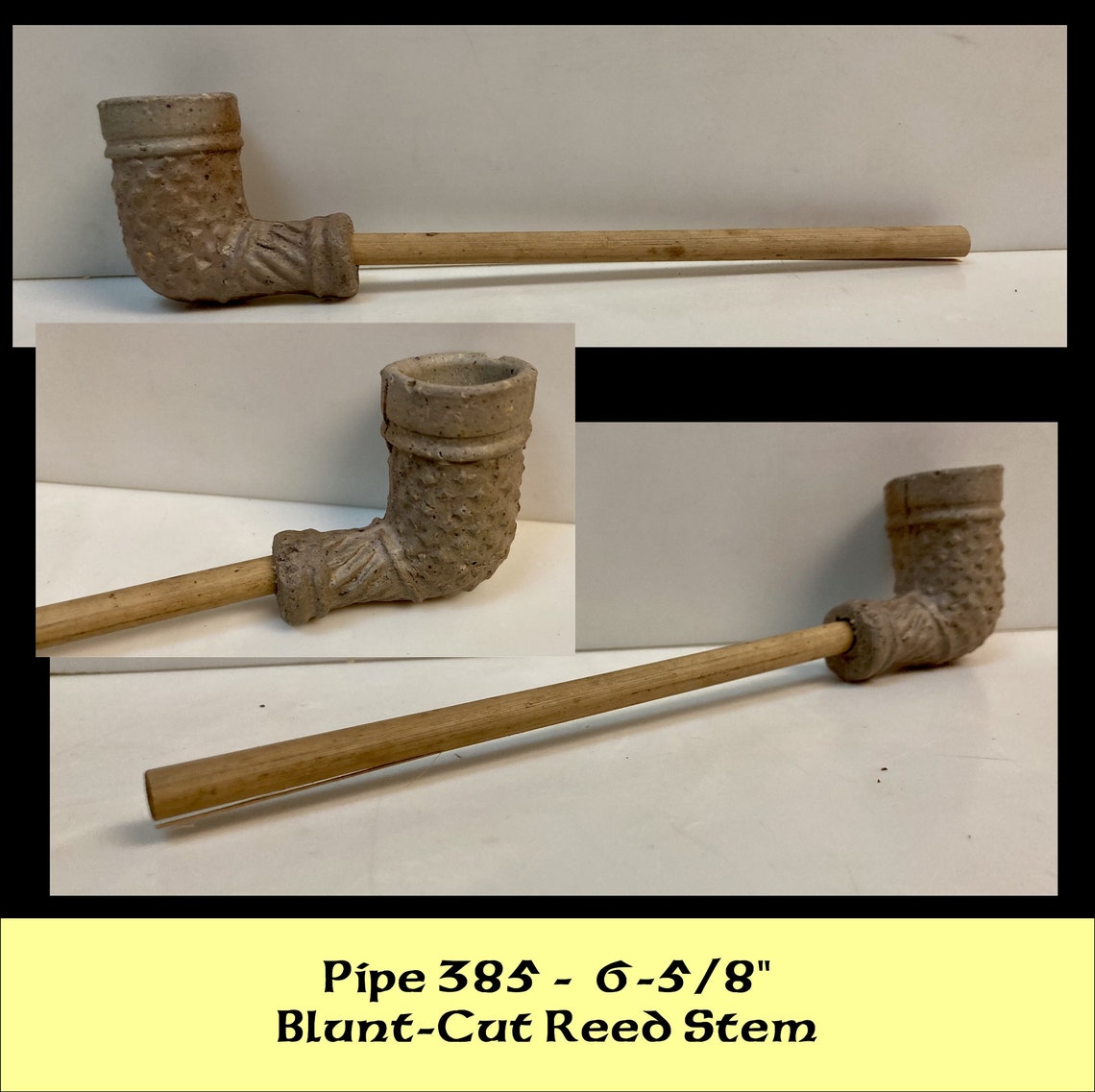 Vintage Bamboo Reed Pipes Reed Pipe Antique Pipe Clay Pipe Etsy