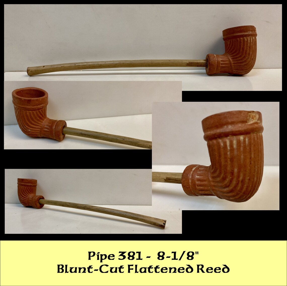 Vintage Bamboo Reed Pipes Reed Pipe Antique Pipe Clay Pipe Etsy