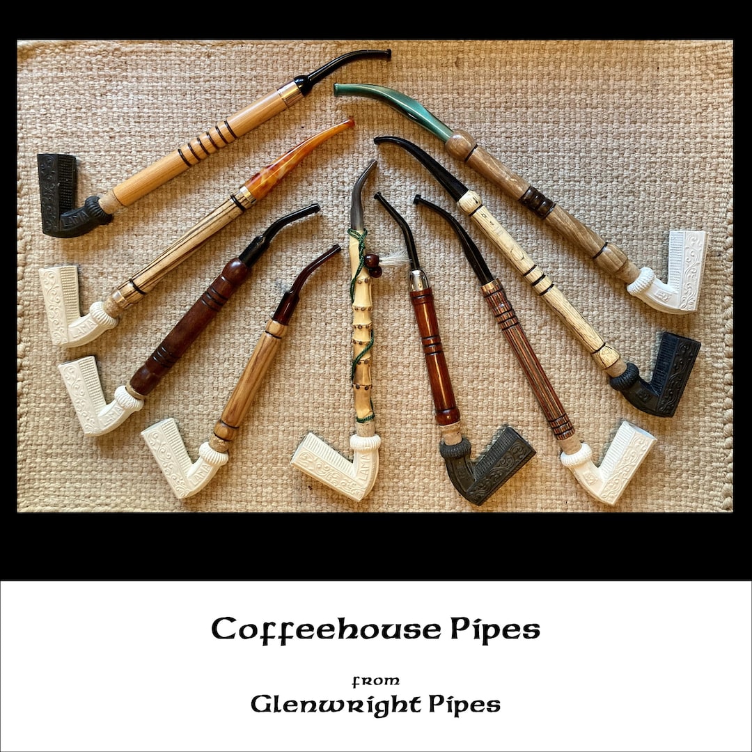 Clay Coffeehouse Pipes Etsy