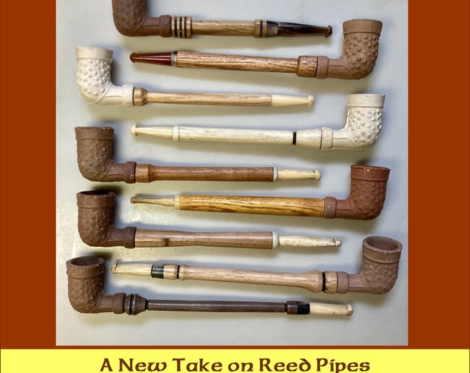 Reed Pipes, Antique Pipe, Clay Pipe, Reed Trade Pipe, Americana, Vintage Pipe, Vintage
