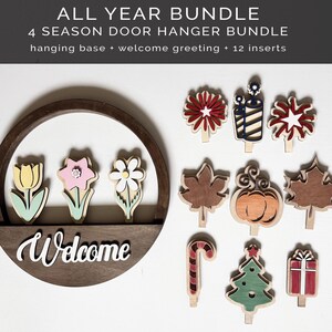 All Season Wall decor,  Interchangeable wreath, door hanger