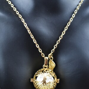 Mexican Angel Caller Harmony Chime Ball, Tree of Life Necklace, Gold or Silver angel caller, angel wing, long chain, angel caller jewelry, chime ball jewelry gift, pregnancy necklace, jewelry for expecting mothers, necklace for wife, Mom gift, sister gift,Mother's day gift, gold tree of life locket jewelry, silver tree of life locket jewelry gift for her, guardian angel caller chime ball necklace, pregnancy jewelry, Birthday gift for her, Christmas gift for her