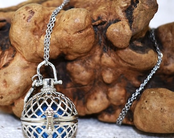 Silver Angel Caller Bola Necklace: Harmony Chime, Wing Charm