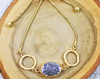 Bracelet Gourmette Femme Coquillage Cauri - Plaqué Or 24k - Neuf De Création