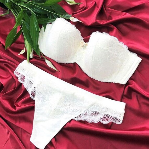 Bridal Lingerie Lace Lingerie Set White 
