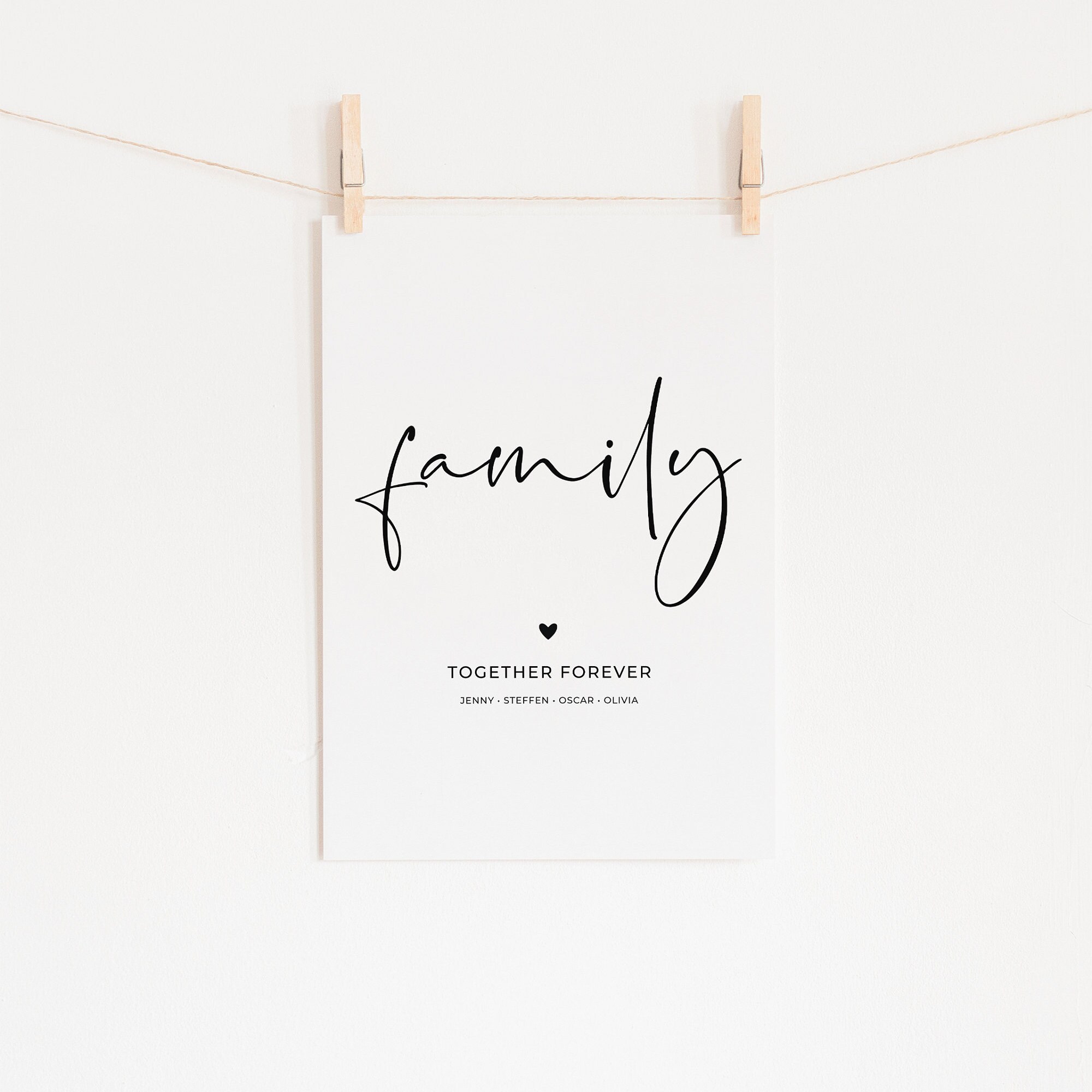 Poster Family Family Poster together Forever Etsy Ireland