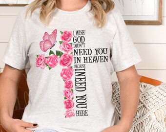 Memorial Tee for Loss of Mother, Sympathy Gift, Condolence Shirt, Loss of Loved One, Mothers Day Memorial, Condolence Gift, Remembrance Gift