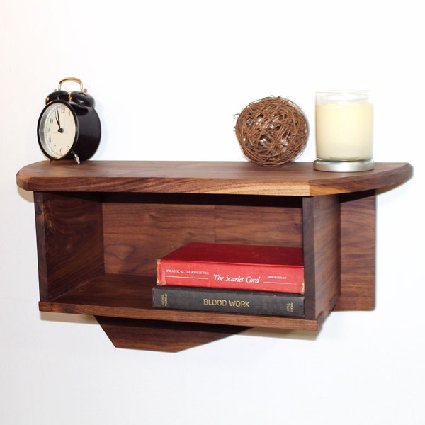 Floating Bedside Table with Optional Wood Choices