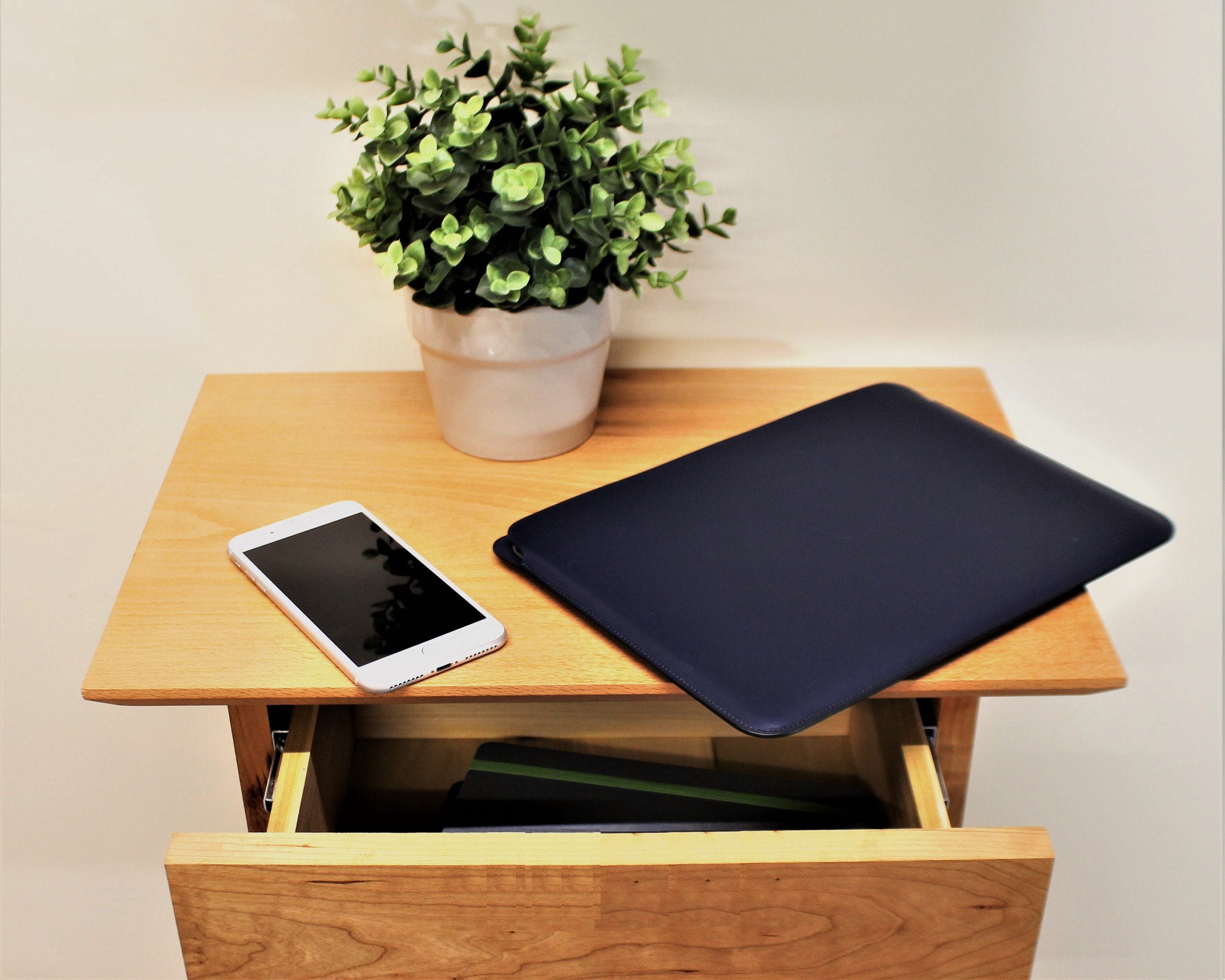 Modern Floating Night Table With Shelf & Drawer Bedside Table Etsy