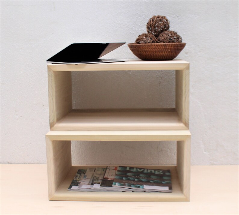 Large Modular Box Hardwood Shelves Platform Display Shelf Etsy Polska