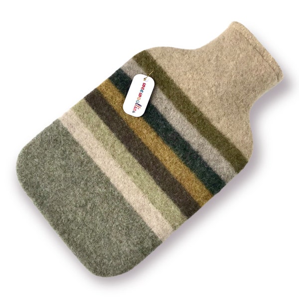 100 % Felted Merino Lambswool Hot-water bottle.