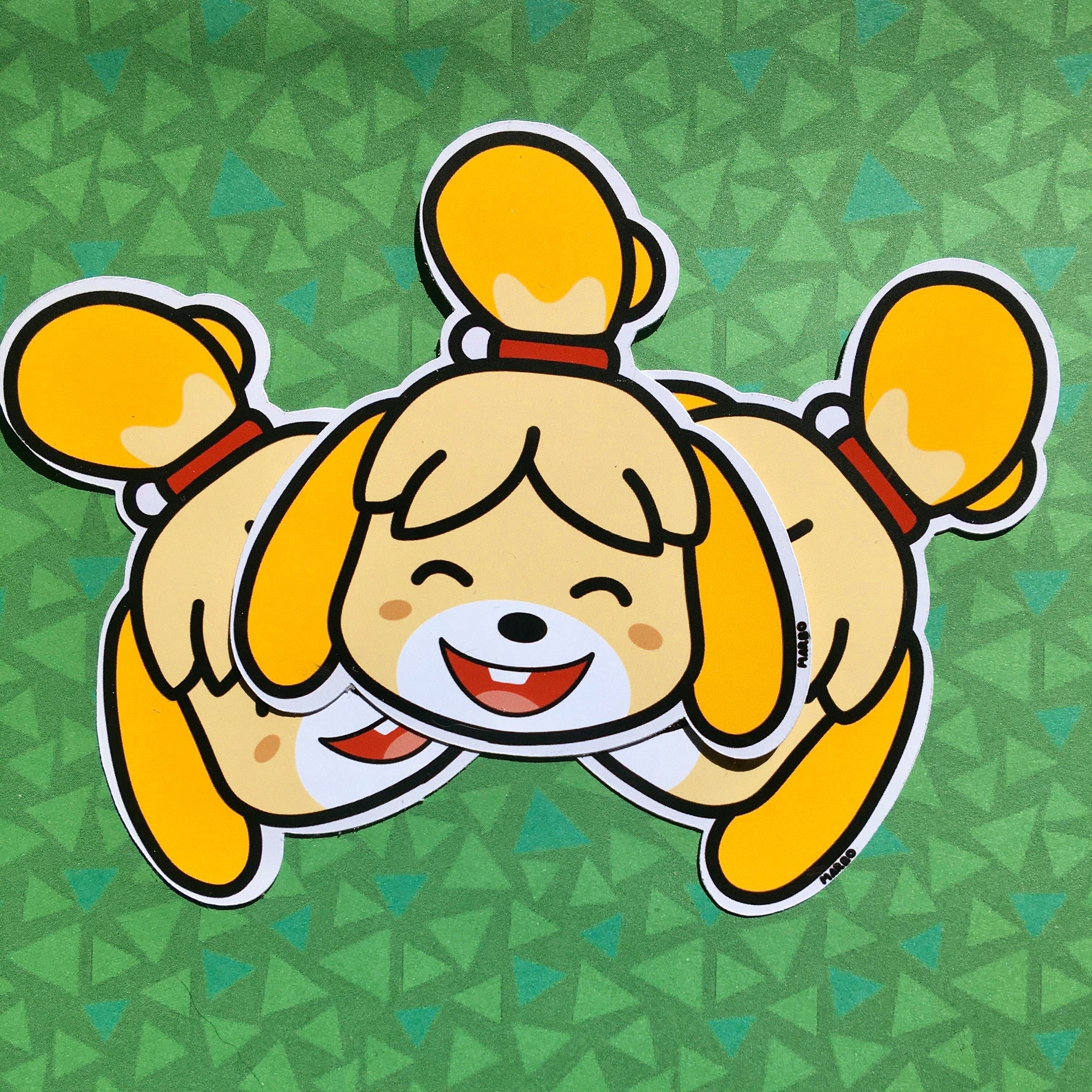 Animal crossing new horizons Isabelle 3 pack stickers | Etsy