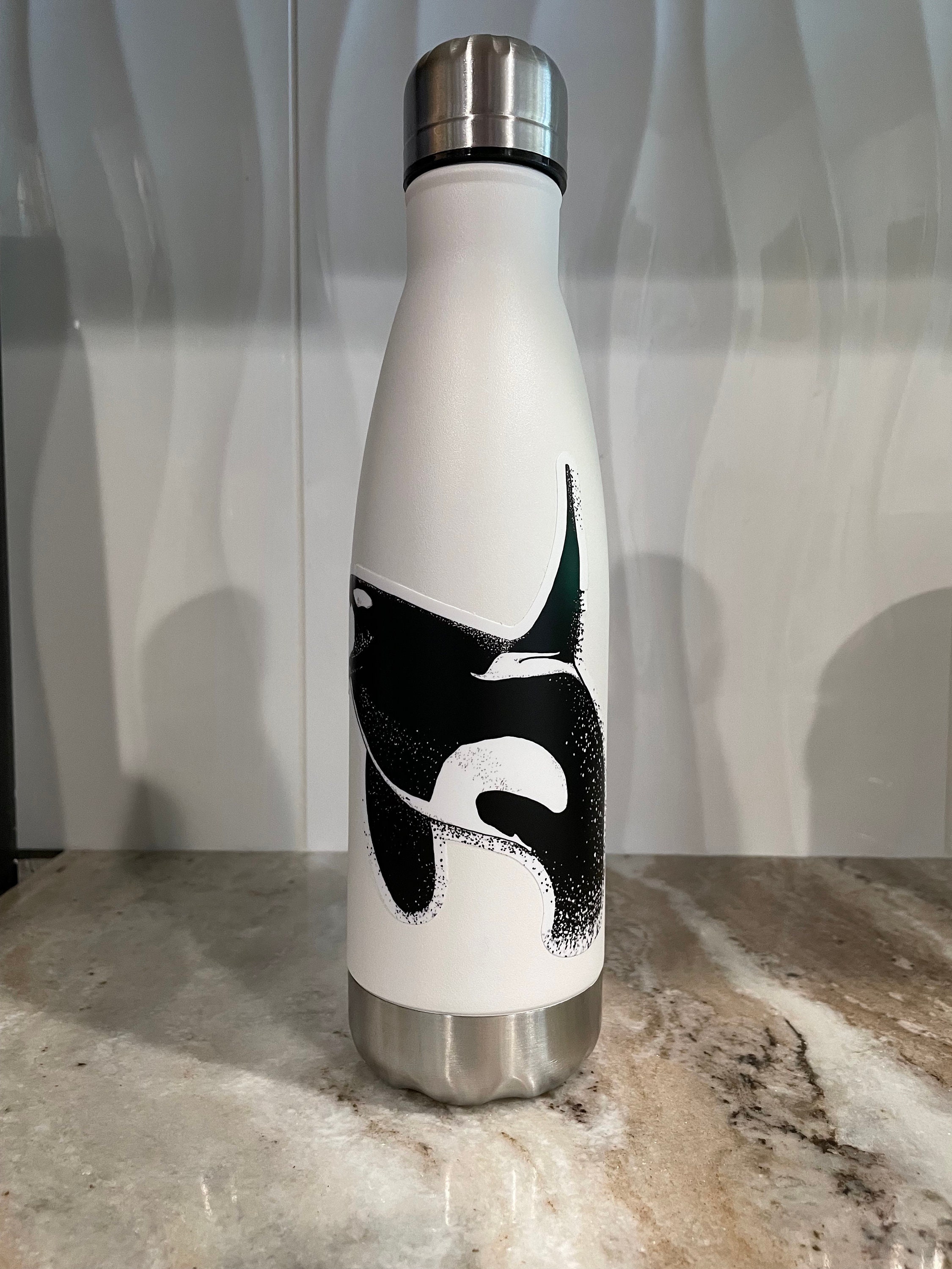 Breaching Orca Stainless Steel Water Bottle 